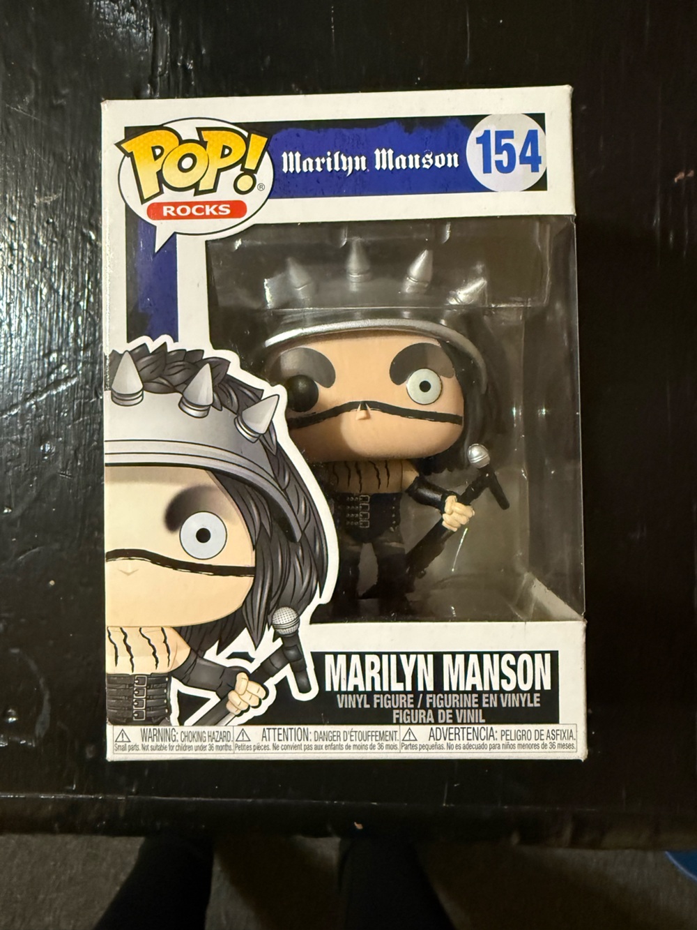 Funko Pop! Rocks Marilyn Manson Vinyl Figure - Black, White, Silver